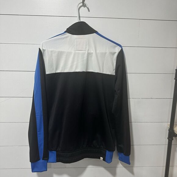 Puma Track Jacket Adult Sz Small Faas Full Zip Logo Black White Sportwear Men - Picture 5 of 10